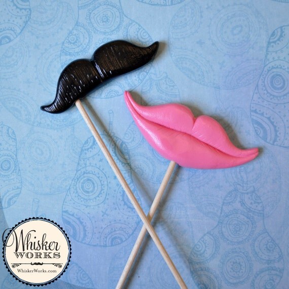 Photo Booth Props - The Classy Couple - Set of 2 Il_570xn