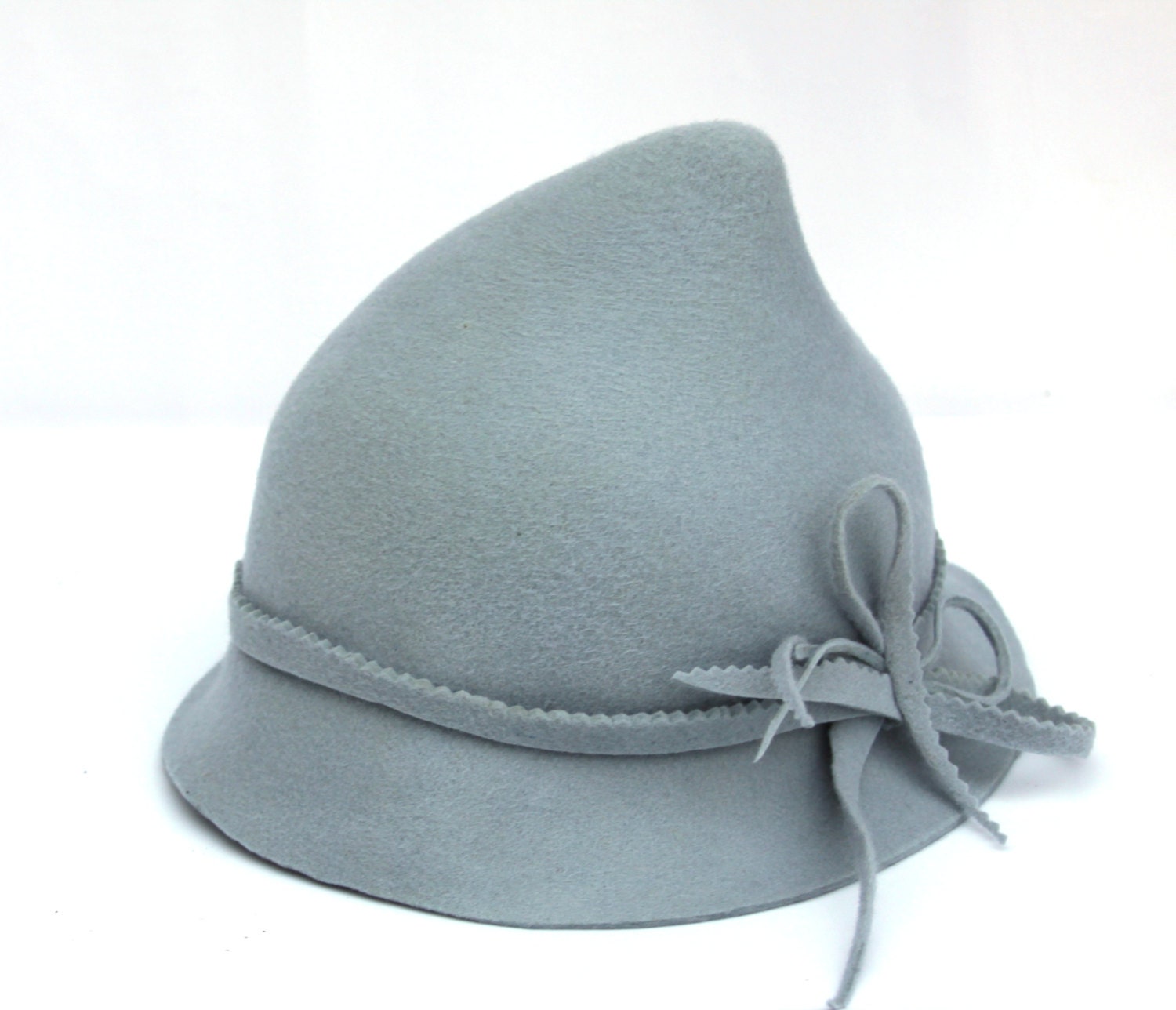 blue elf Fleur witch hat millinery halloween costume hand blocked, hand draped OOAK