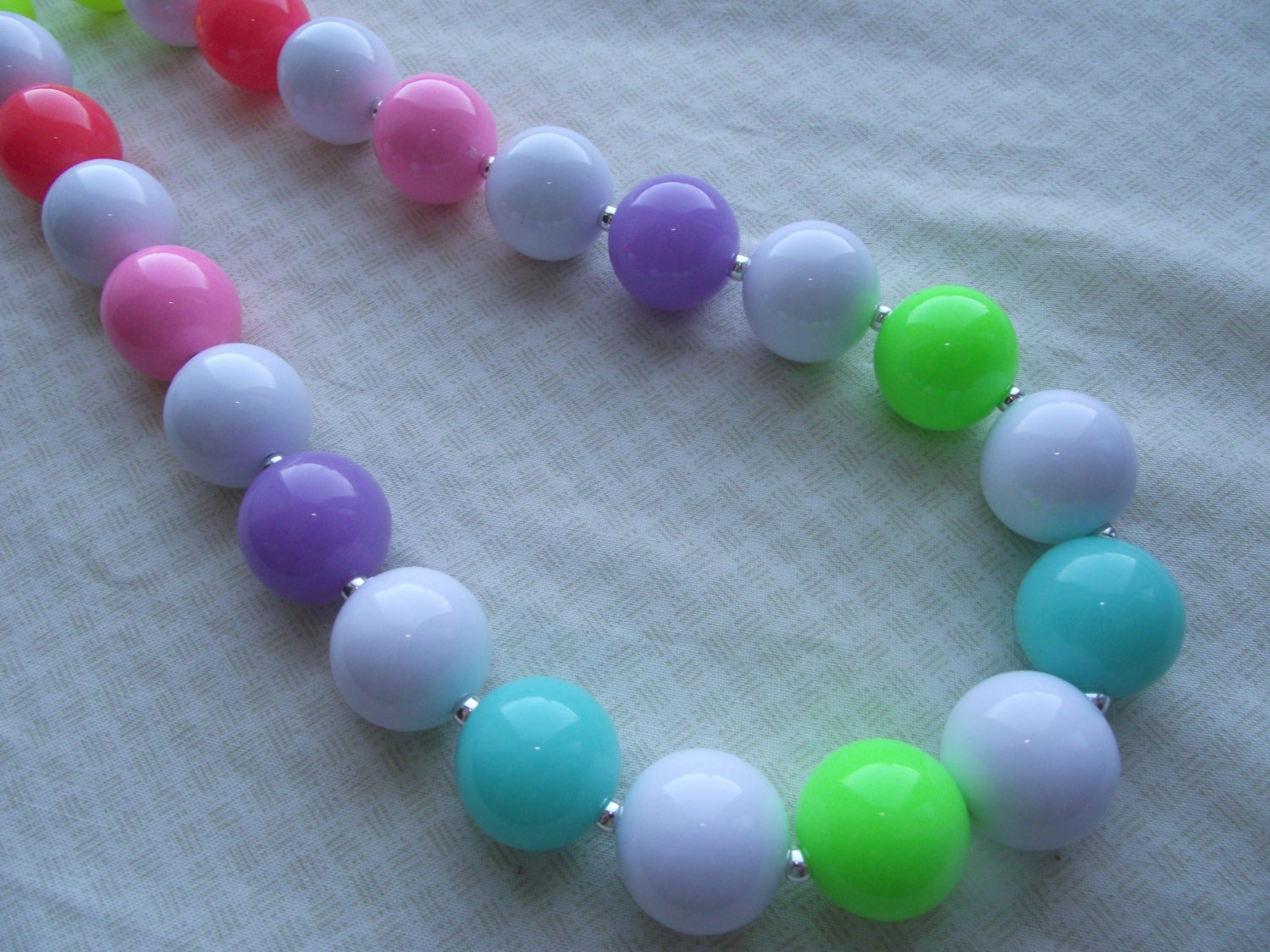 Colorful Chunky Necklace, Acrylic Beads, Chunky Necklace, Bubblegum Necklace, Gumball Necklace, Bright, Teen, Toddler, Adult, Girl