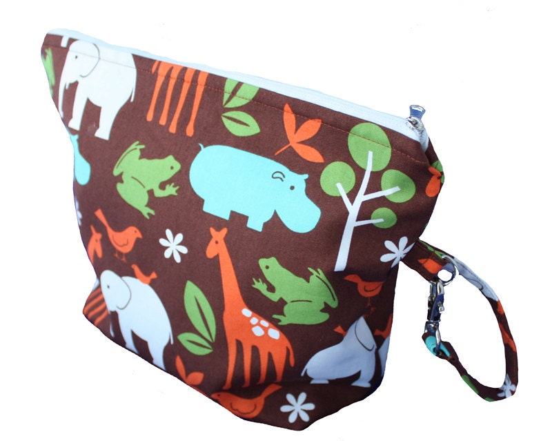Diaper Clutch "Stow It All" Zoology In Mud