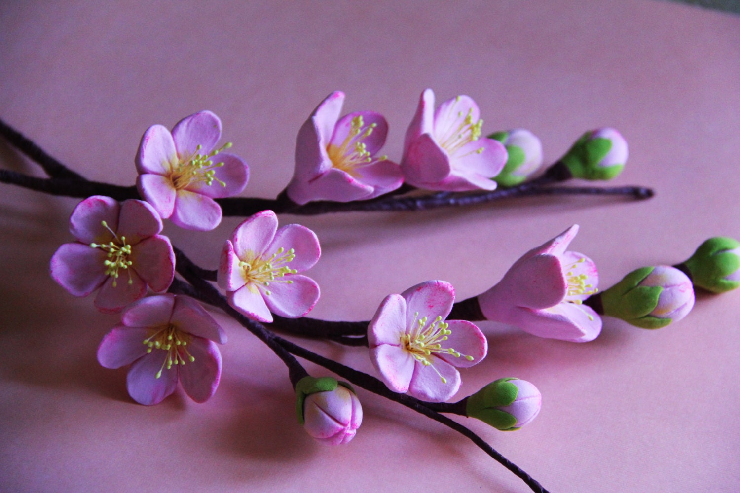 Cherry Blossoms --- Clay Flowers  ---- Cake Flowers