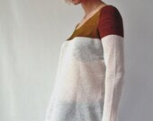 Knitted linen summer jersey AMAZIGH - bronze