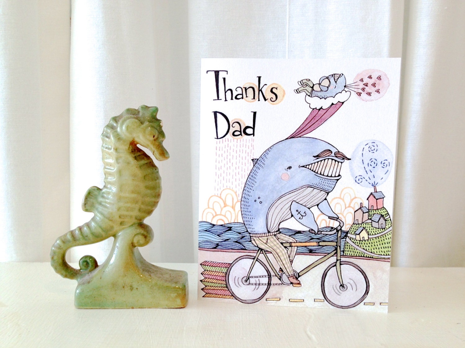 Father's Day Whale Card