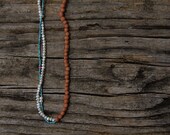 Mediterranean - ooak short beaded necklace - ready to ship
