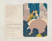 Wedding Invitation Save the Dates - Vintage Invitation - Garden Delight Theme Set of 100