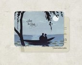 Lake Themed Save the Date Wedding Invitations Vintage Boat Set of 100 - add your cat or dog