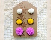 SALE Flower Earring Set