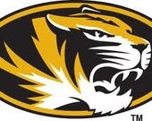 Edible Image MIZZOU TIGER Logo Topper for Cake, Sugar Cookie, Cupcake
