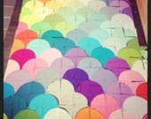 Customizable, Made To Order, Colorful Quilts made with Curves