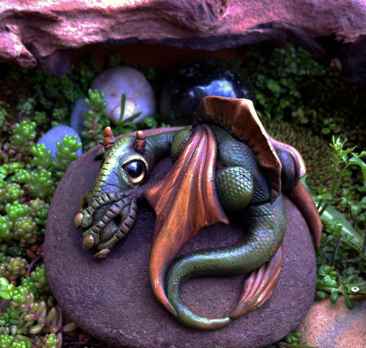 OOAK dragon sculpture