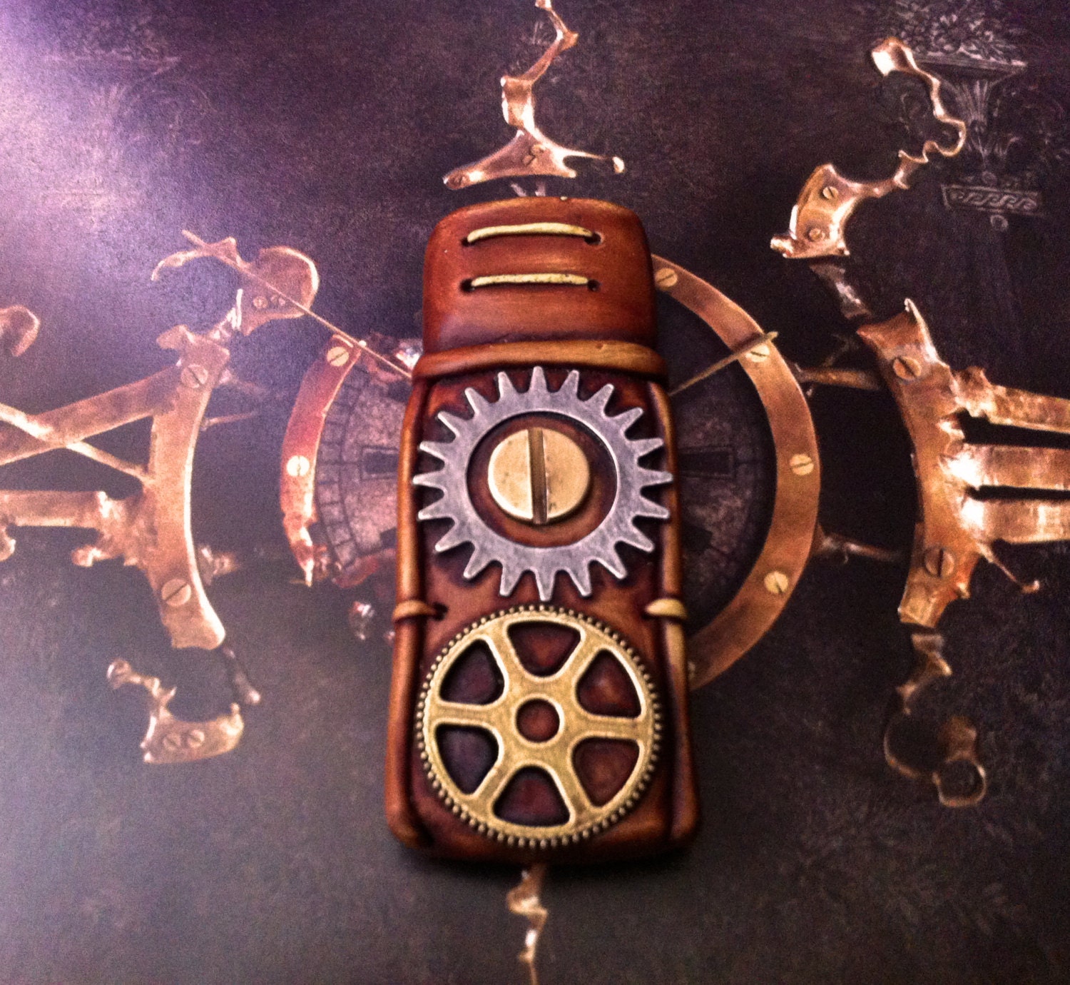 Steampunk Custom USB Flash drive 8GB