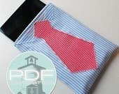 Father's Day - iPad Kindle Mini Sleeve sewing pattern - The Principal - Instant download.