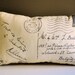French postcard pillow