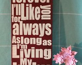 Mad-4-Grads Super Sale Love You Forever,Fun, Expressive Word Canvas wall decor, for Home, Office, Dorm, Bedroom, Kids Room wall art