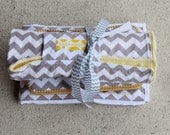Gray Chevron Boutique Baby Gift Set