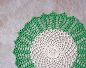 Summer Fresh Crochet Lace Accent Doily, Home Decor, Handmade by NutmegCottage