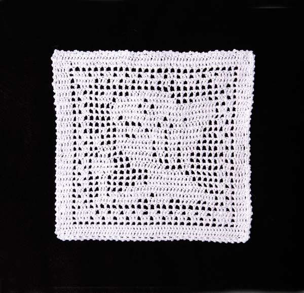 Wise Woman Goddess Filet Crochet Doily, New Fiber Art, Suitable for Framing, Female Silouette, Handmade by NutmegCottage
