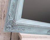 Large DECORATIVE CHALKBOARD 44"x32" Distressed Teal Blue Turquoise Wedding Chalkboard Magnetic - AnY CoLoR- French Country Shabby Chic