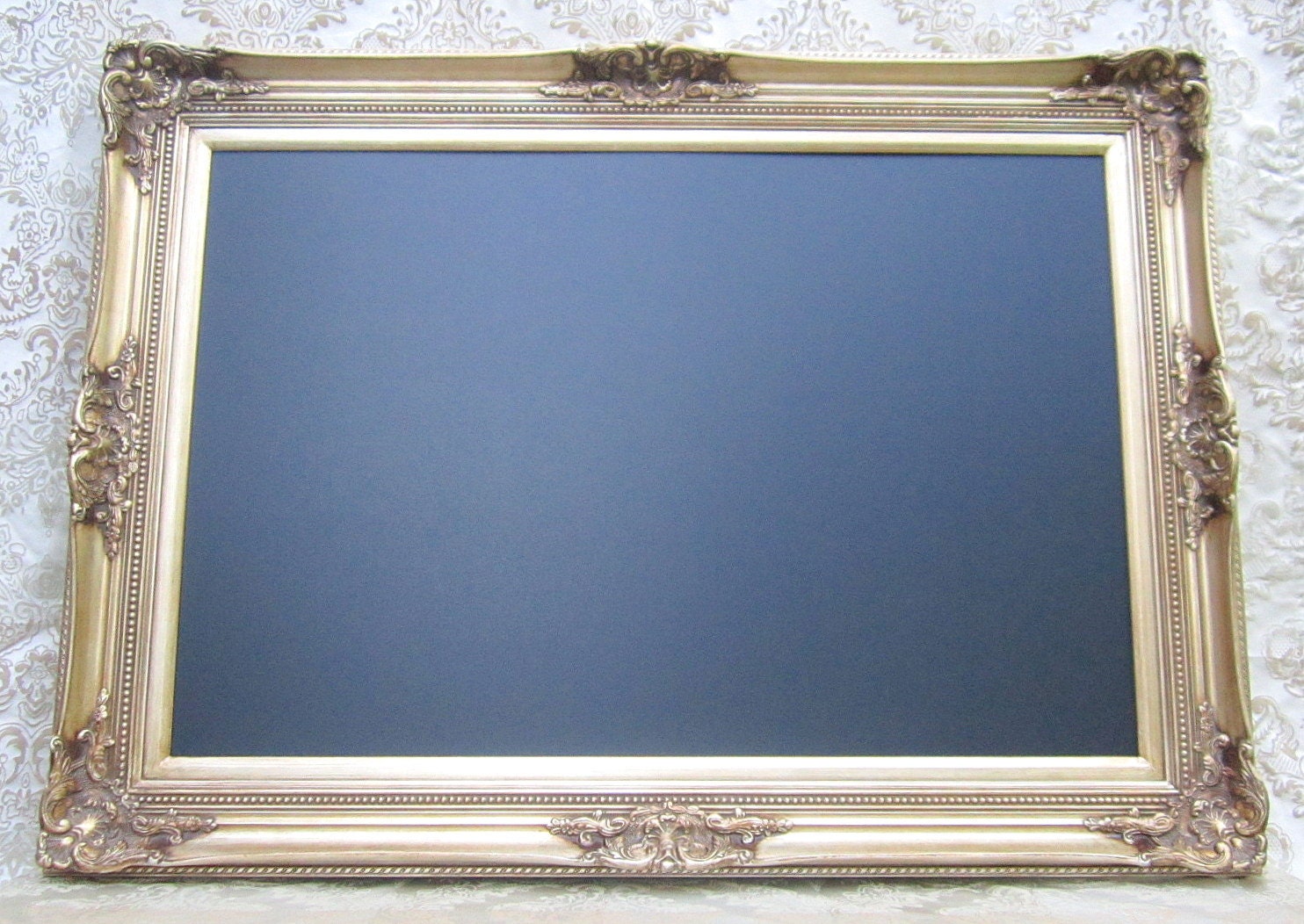 FRENCH PROVINCIAL DECOR Chalkboard Dining Room Furniture French Dining Room Decor 44"x32" Extra Large Black Framed Baroque Chalkboard