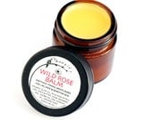 Wild Rose Balm - Beauty Balm - organic rose infused moisturizing salve - The Orginal - .85 oz (25 ml) glass jar