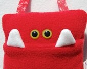 Red Tooth Fairy Monster Pillow for Girls