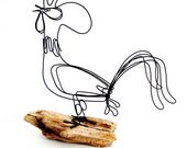 Rooster Wire Sculpture