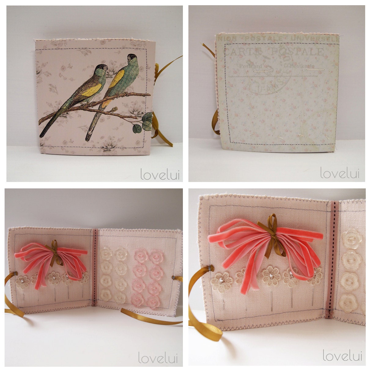 Button Book Sewing Kit Gift Handmade