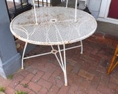 Vintage Iron Mesh Table