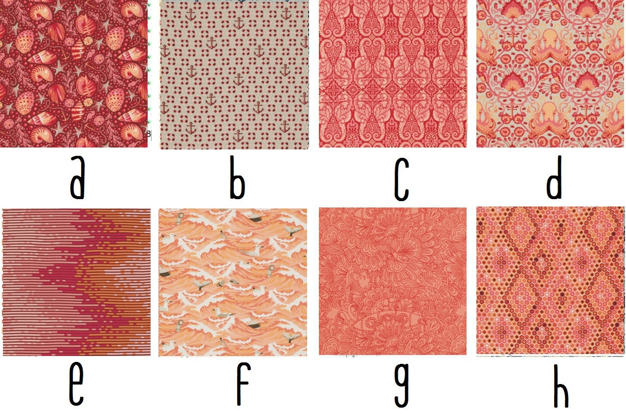 Salt Water in Coral Custom Crib Bedding--YOU DESIGN, I CREATE