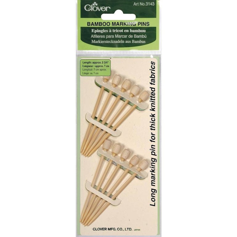 3143 Clover Bamboo Marking Pins 10 pcs