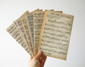 10 french music sheets vintage music papers