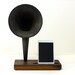 iHorn - iPad - iPad mini - iPhone - Acoustic  Speaker Horn - Vintage Radio look - Old Time Speaker System for your iDevice