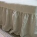 Reserved for Beth-Washed Linen Slipcover for Your Existing Bench Style Ottoman