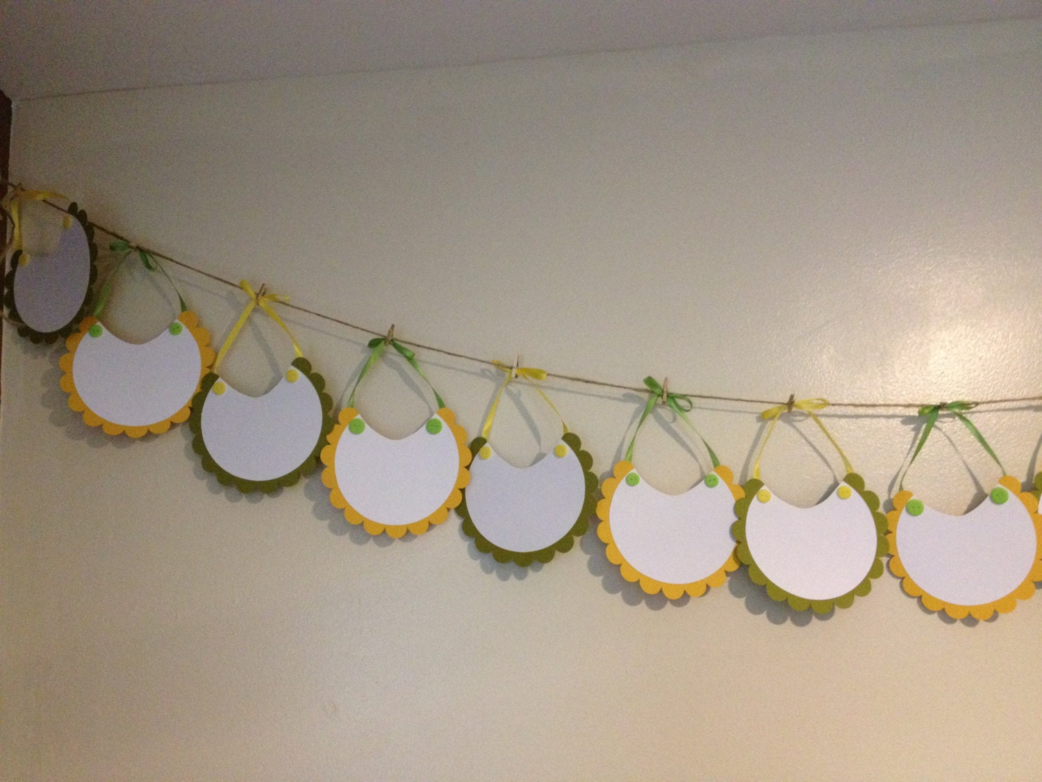 Baby Bib Shower Banner - Baby Banner - Baby Shower Banner - Custom Banner