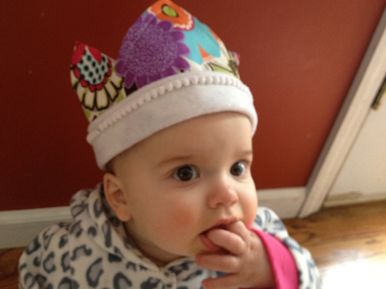 Birthday Crown - Party Hat - Birthday Photo Prop - Fabric Crown - Birthday Hat - Dress Up Crown