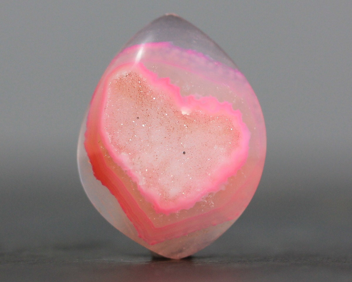 Pink Free Form Druzy Agate - 26mm (5790)