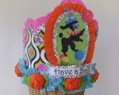 Birthday Crown/Hat - adult or child- Birthday Girl or any custom saying- poodle-vintage Il_170x135