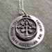 Family Tree Necklace - All Trees Have Roots Ours Has  - Grandma Necklace - Fine Silver - Unique