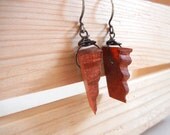 bloodwood red earrings