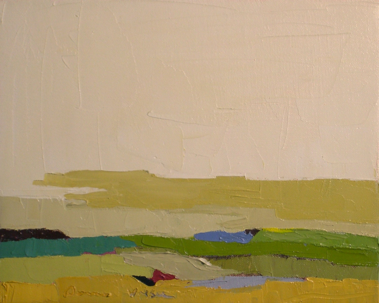 Terrain X - 8x10 Original Oil Painting on Canvas- Abstract Painting, Landscape