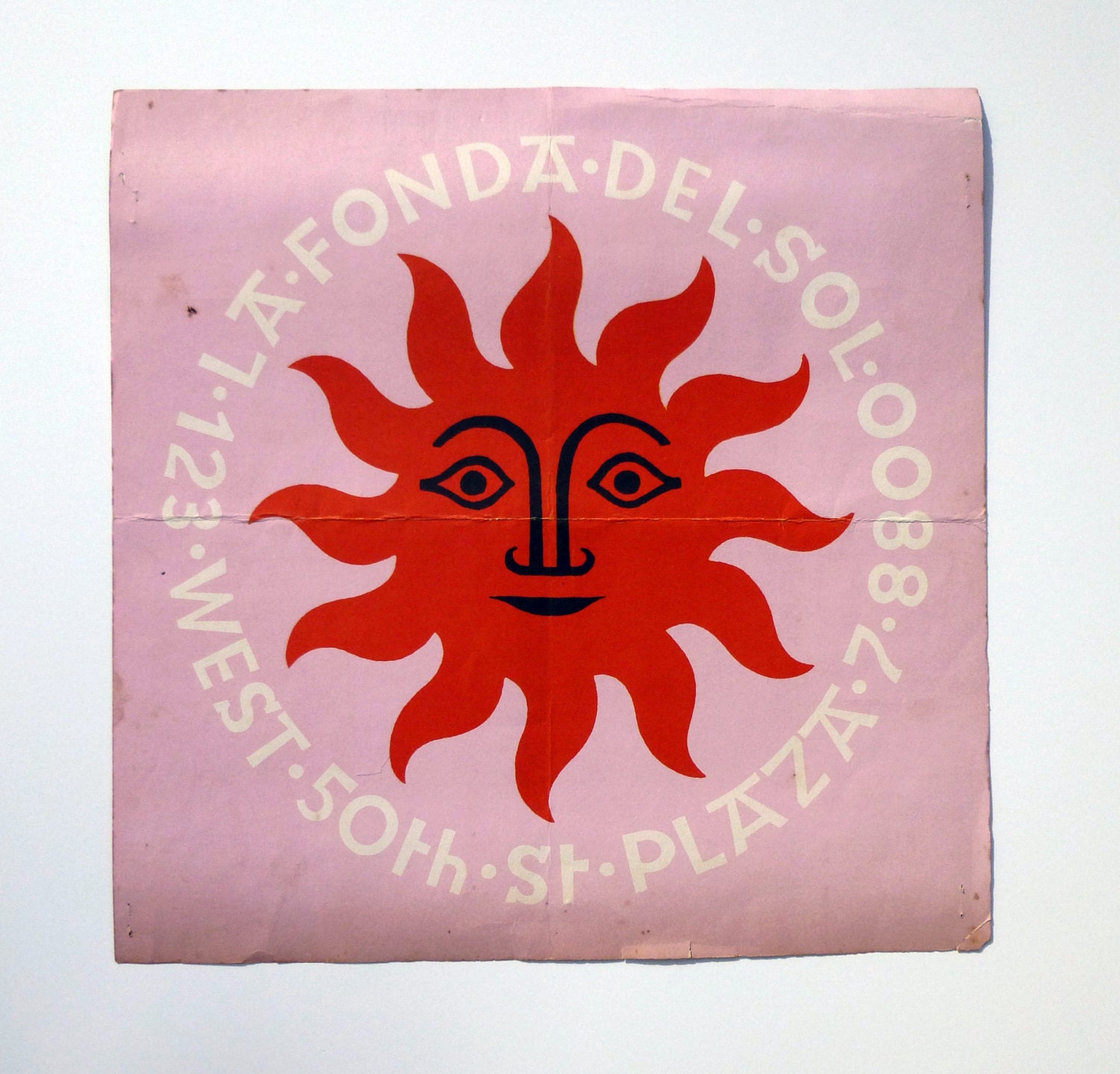 Alexander Girard - La Fonda Del Sol Restaurant Luncheon Menu
