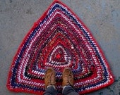 Red Triangle Rag Rug