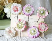 Bridal Hair Accessories, Flower Hair Pins for Bridesmaids and Flower Girls, Fabric Flower Bobby Pins, Custom Made to Order