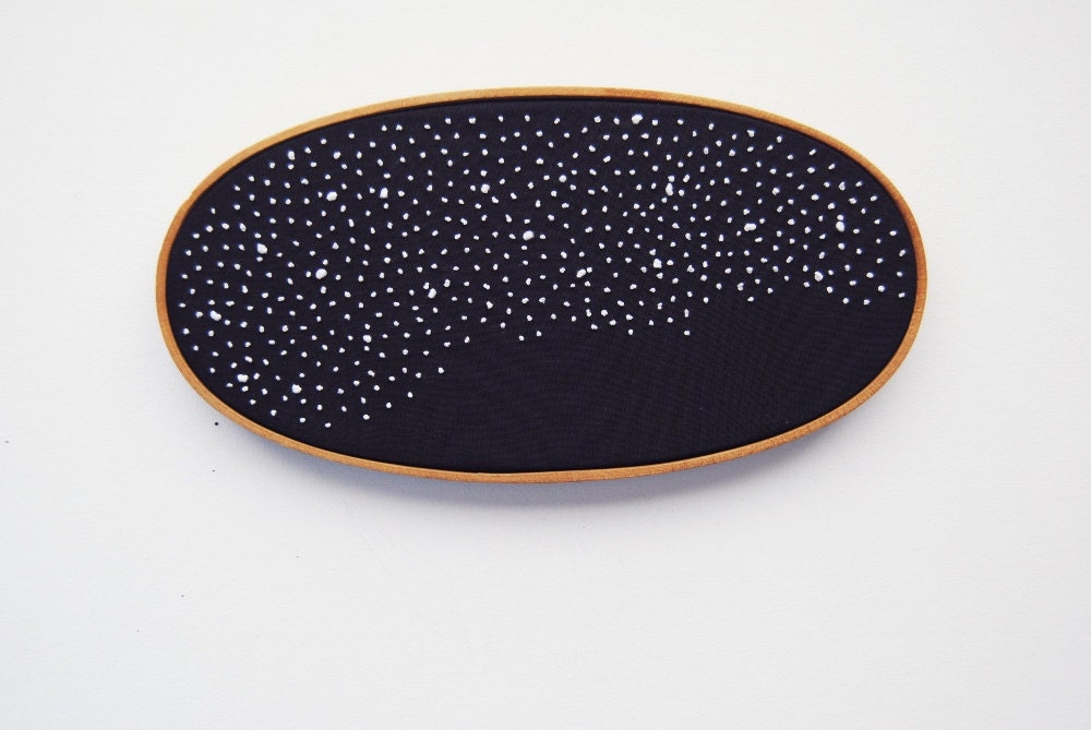 Galaxy Embroidery Hoop Art - The Final Frontier - Space Astronomy Stars - Science Fiction