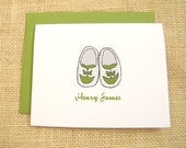 Baby Shoes Personalized Stationery