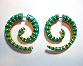 Wooden spirals fake gauges with stunning design