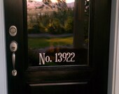 House Numbers for Front Door-Custom Vinyl Decal -Choose a font and color