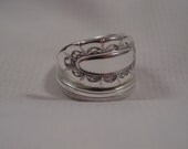 A Spoon Rings Plus Pretty Wrapped Spoon Ring Size 8 1/2 Antique Spoon and Fork Jewelry t264