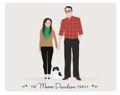 8X10 Custom Family of 3 Portrait