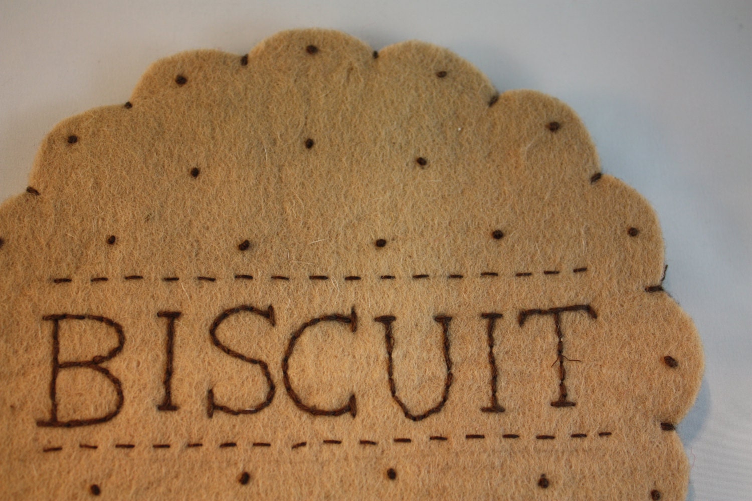 wool felt cookie trivet eco friendly home decor table top decoration